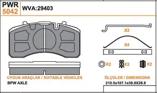 DİSK BALATASI 29403