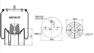 Komple Körük Plastik Piston