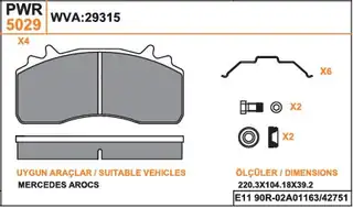 Disk Balatası PWR 5029