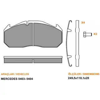 BALATA MERCEDES/IVECO/MAN/RENAULT (29030)