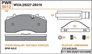 BALATA YENİ BPW KÜÇÜK (29227)