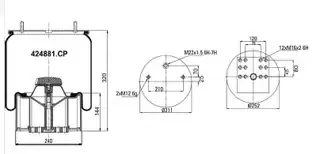 Komple Körük Plastik Piston KISA