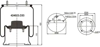 Komple Körük Metal Piston
