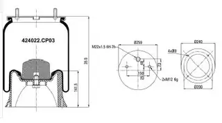 Komple Körük Plastik Piston